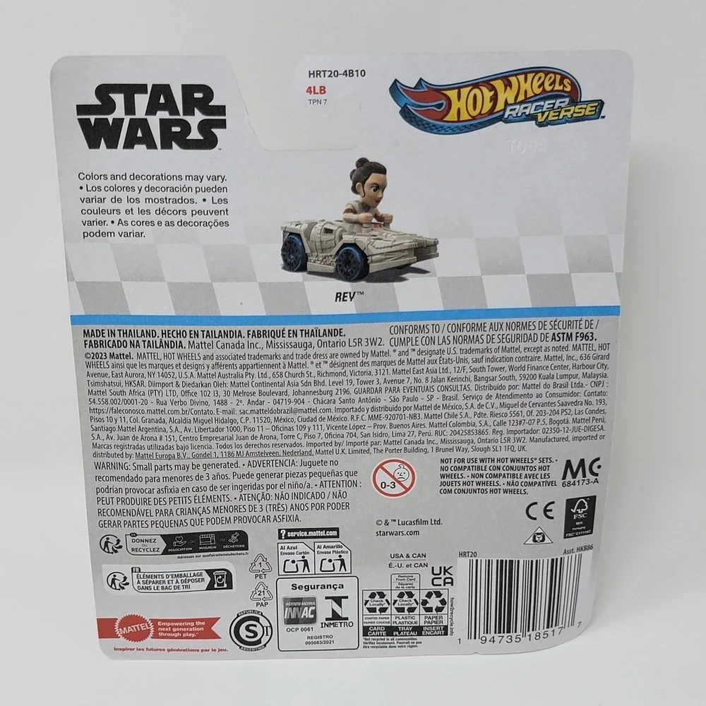 New! Mattel Hot Wheels Racer Verse - Star Wars 2024 - Rev
